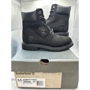 Size 5.5 - Women's Shoes Timberland 6" PREMIUM Waterproof Boots Black TB08658A
